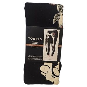 Multi-Coloured Torrid Bone and Rose Full Length Signature Waist Premium Leggings
